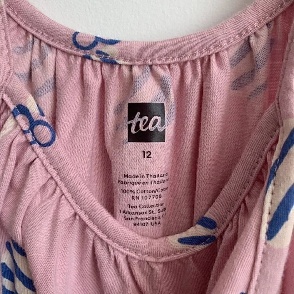 NWT Tea Collection Pink Ice cream Dress, 12 Years